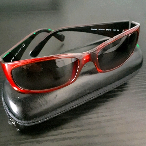 Dkny Accessories - DKNY Sunglasses w/ case, metallic red, trendy